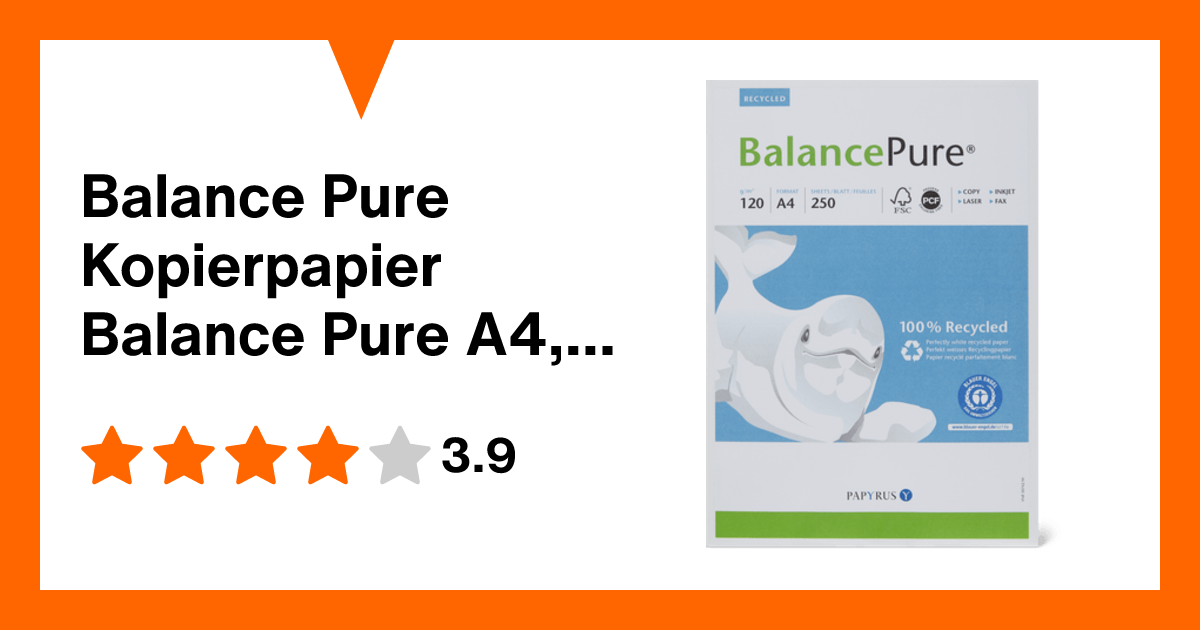 Balance Pure Kopierpapier Balance Pure A4, 120 g, 250 Blatt | Migros ...