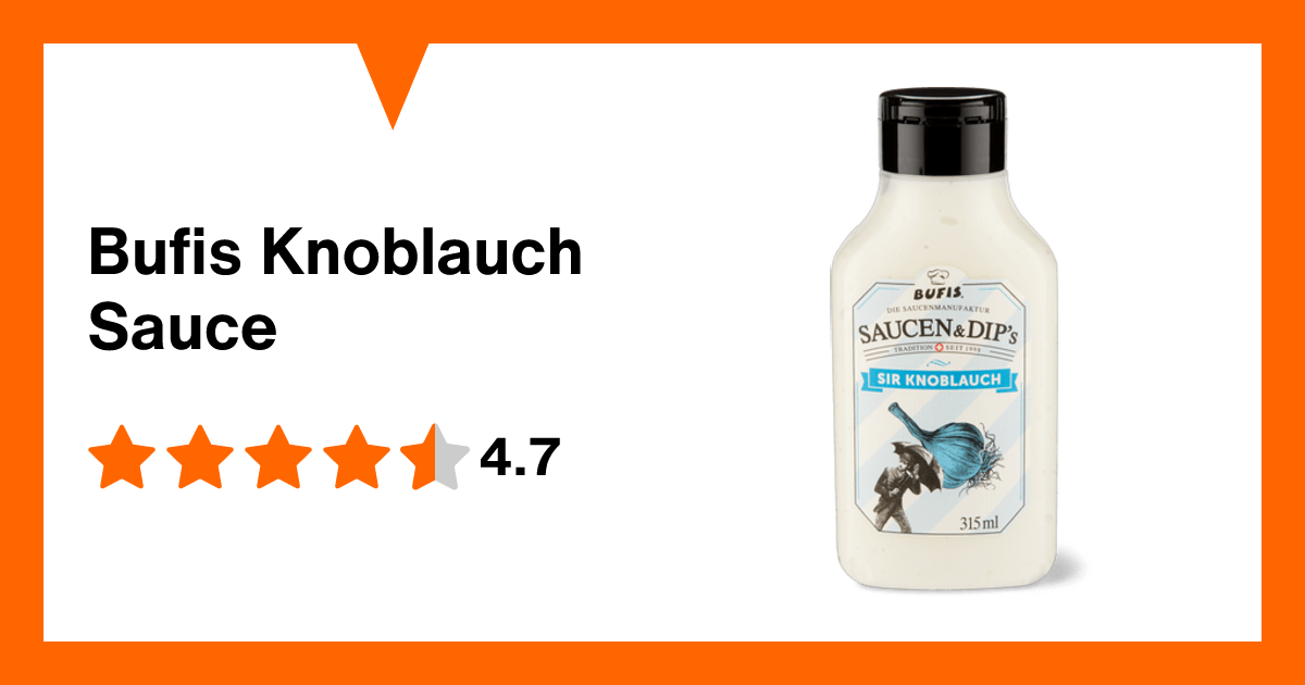 Bufis Knoblauch Sauce | Migros Migipedia