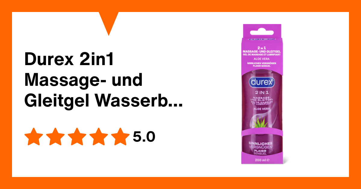 Durex 2in1 Massage- und Gleitgel Wasserbasis