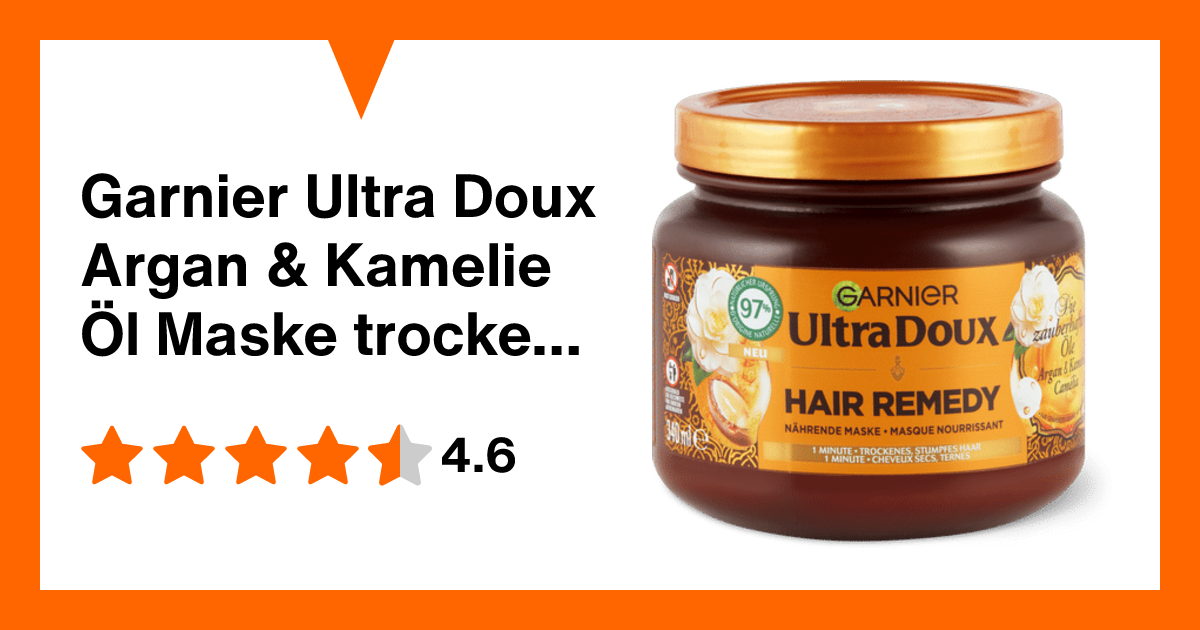 Garnier Ultra Doux Haarmaske Mit Arganöl & Kamelienöl – Für Trockenes Haar