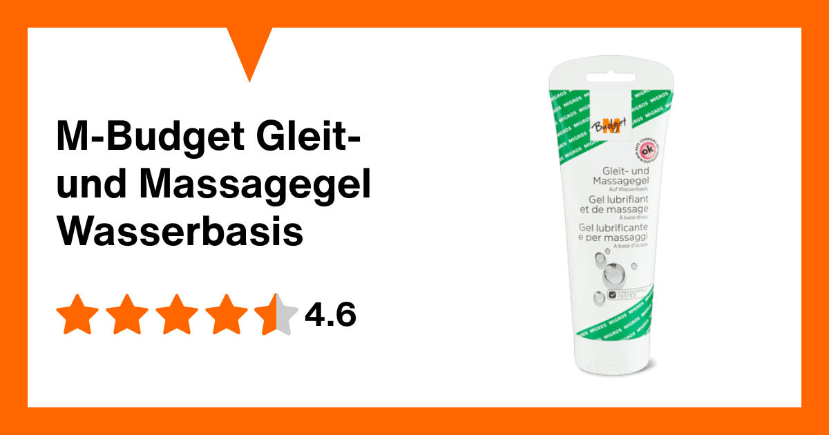 M-Budget Gleit- und Massagegel Wasserbasis | Migros Migipedia