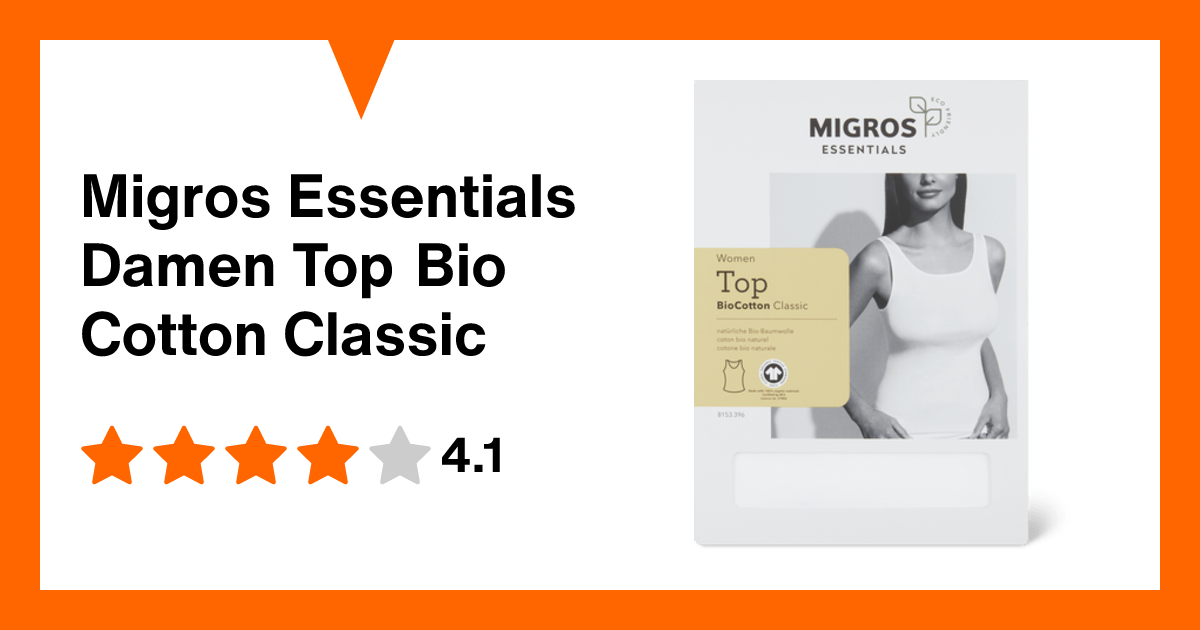 Migros Essentials Damen Top Bio Cotton Classic | Migros Migipedia