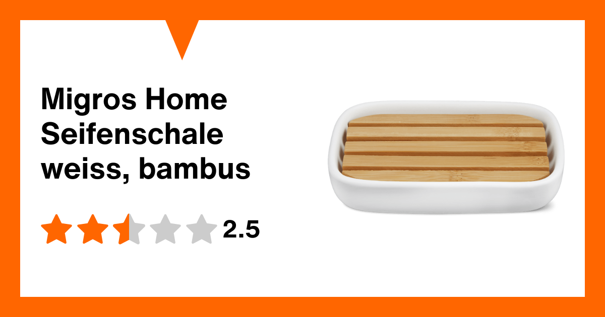 Migros Home Seifenschale weiss, bambus | Migros Migipedia