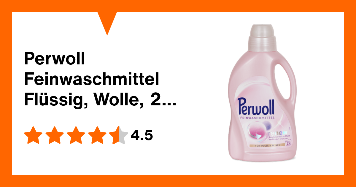 Perwoll Feinwaschmittel Flüssig, Wolle, 27 Waschgänge