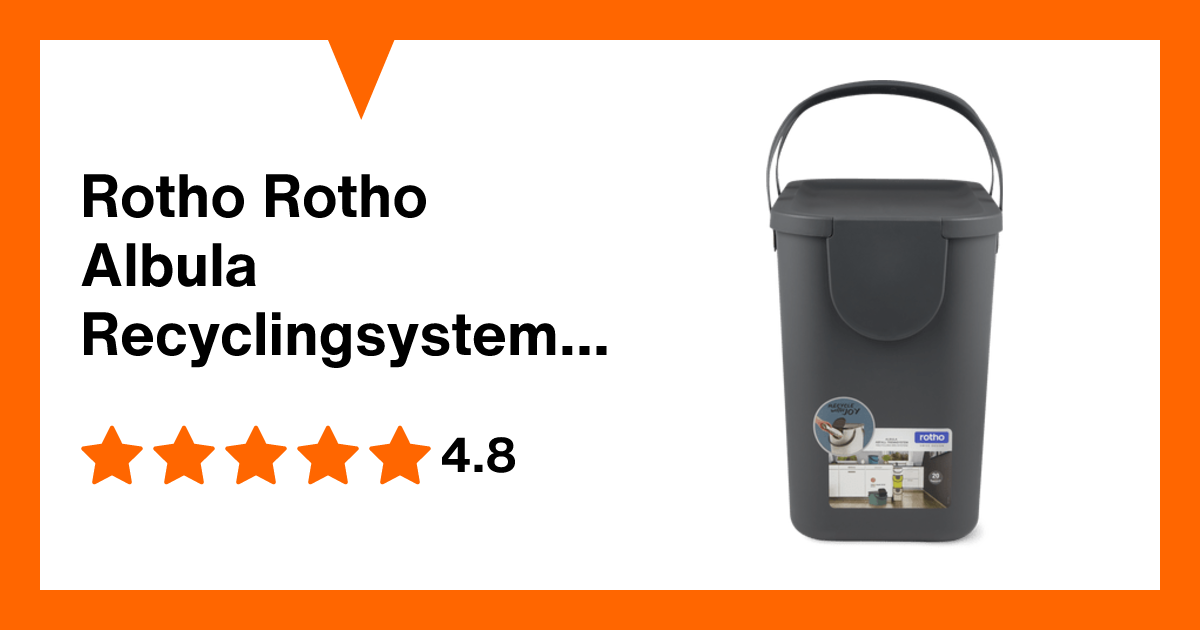 Rotho Rotho Albula Recyclingsystem Anthrazit, 25 L | Migros Migipedia