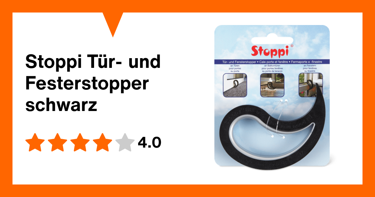 Stoppi Tür- und Festerstopper schwarz | Migros Migipedia