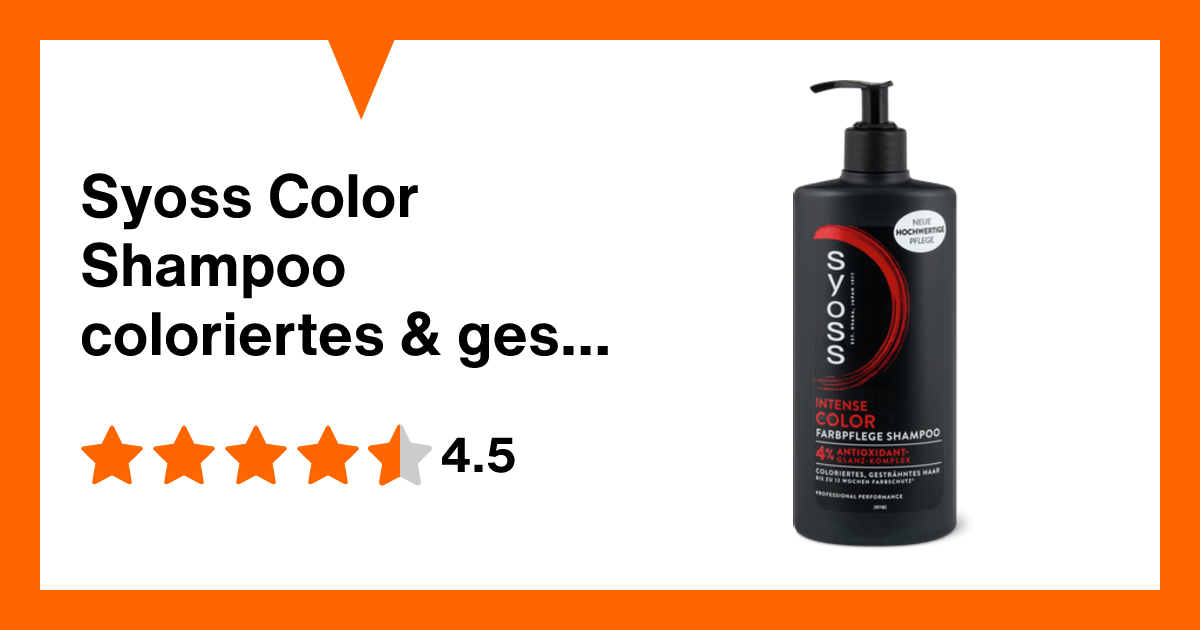 Syoss Color Shampoo coloriertes & gesträhntes Haar | Migros Migipedia