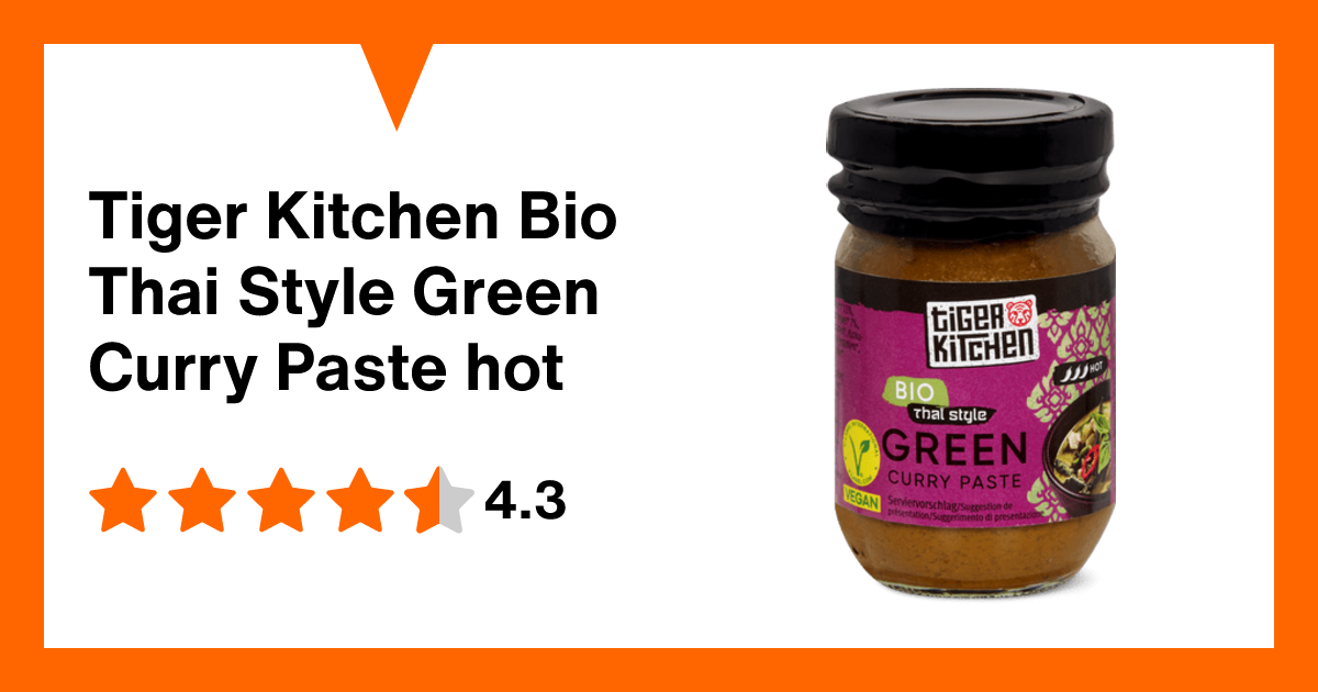 Tiger Kitchen Bio Thai Style Green Curry Paste hot | Migros Migipedia
