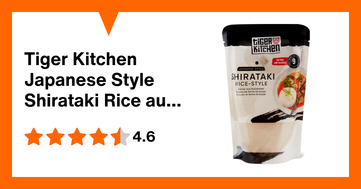 Tiger Kitchen Japanese Style Shirataki Rice aus Konjakmehl, fatfree ...