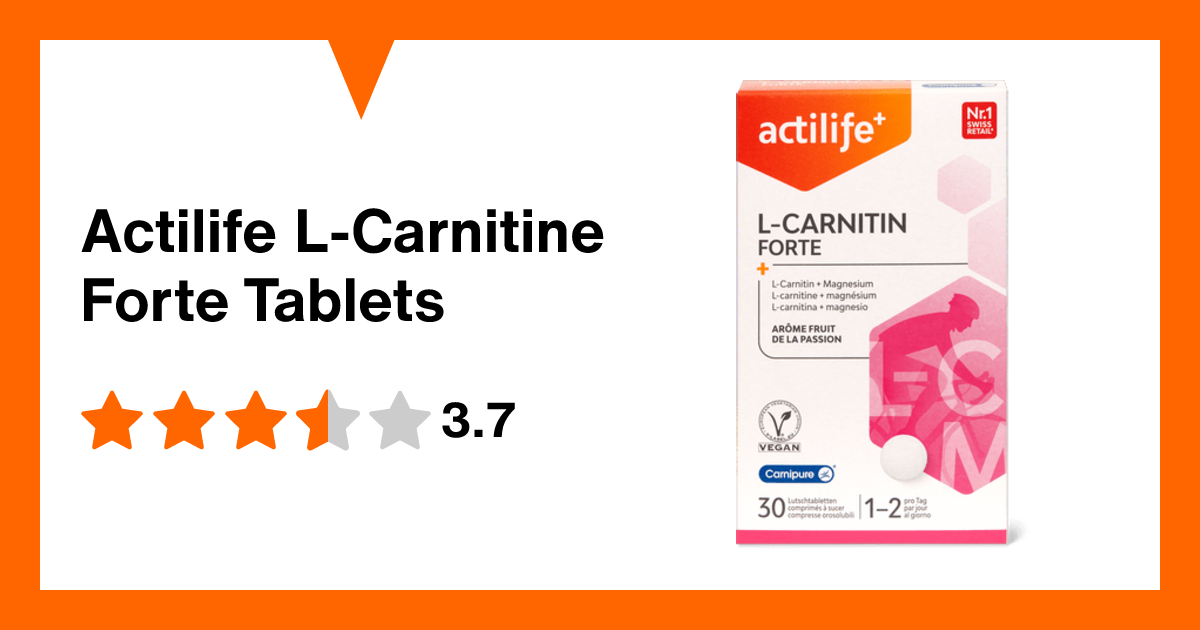 l carnitine migros Actilife L-Carnitine Forte Tablets lyophilised
