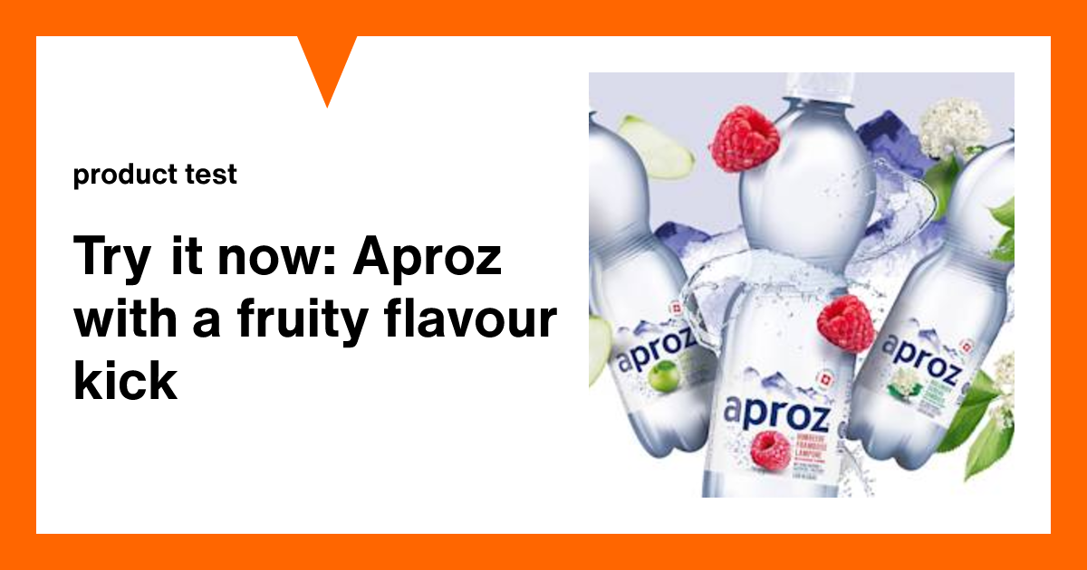 Try it now: Aproz with a fruity flavour kick | Product testers wanted ...