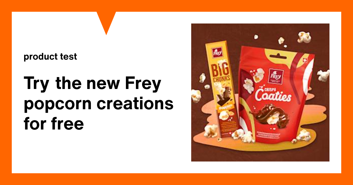 Try the new Frey popcorn creations for free | Product testers wanted ...