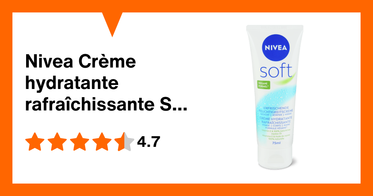 Nivea Crème hydratante rafraîchissante Soft en tube | Migros Migipedia