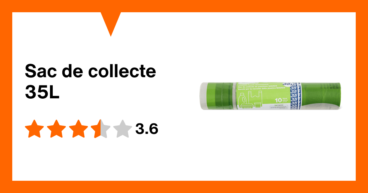 Sac de collecte 35L Migros Migipedia