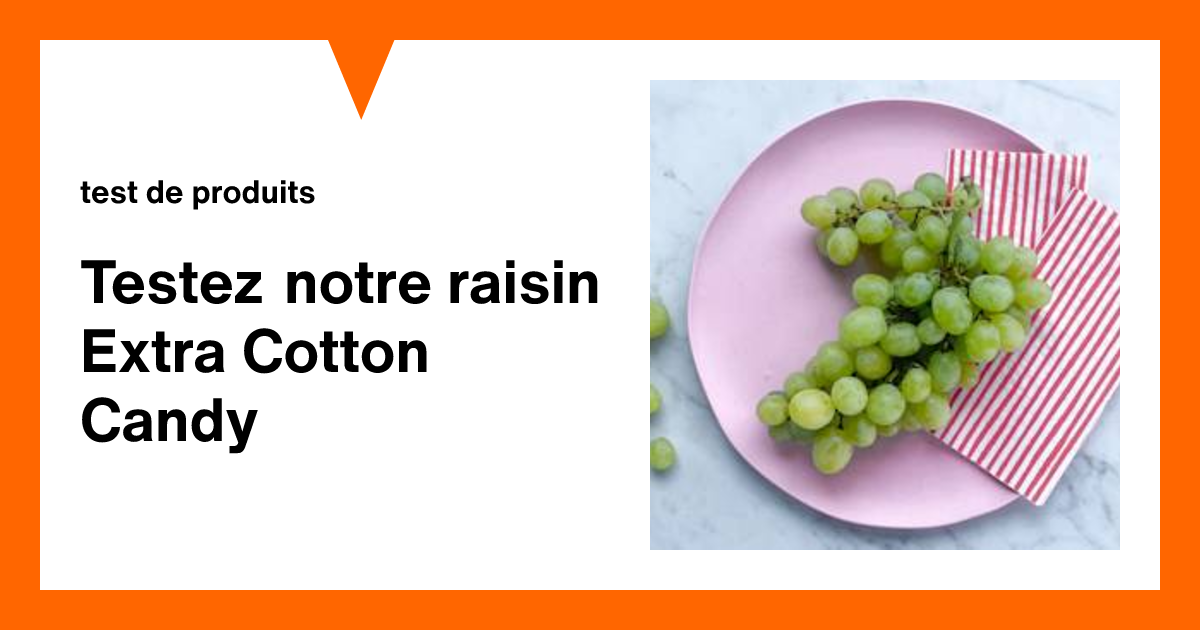 Testez notre raisin Extra Cotton Candy | Qui veut tester nos produits ...