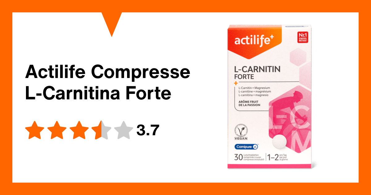 l carnitine migros Magnesium  actilife improving workout performance Actilife Compresse L-Carnitina Forte |